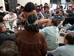 Bukkakke for Kapri Styles who likes her face covered with cum