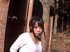 POV video of gorgeous Japanese hottie having outdoors sex. HD