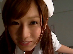 Japanese nurse Minami Kojima drops her clothes to have sex