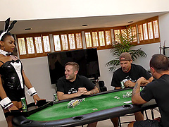 Rough gangbang fucking with ebony hottie Jazzy Jamison. HD