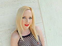 Pale blonde goes completely wild and enjoys the hardcore drilling