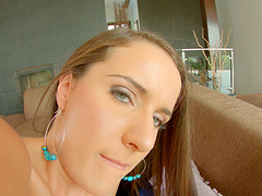 Brunette with the most perfect tooshie and her kinky solo session