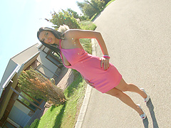 Kyra goes completely wild and decides to take it up her butthole