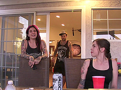 Alternative bosomy chick Joanna Angel getting pounded rough