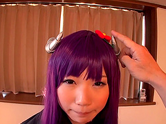 Ryoka Miyabe was shy at first but wait to see how she enjoys