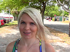 He gives her a ride home then rides her in the back seat of the car