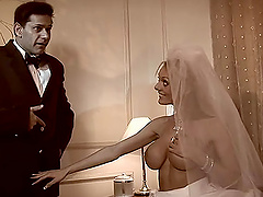 Lusty bride Antonia Deona feels amazing while sucking a schlong