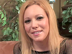 Rough double penetration group sex with slutty blonde Liv Wylder