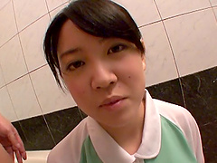 Japanese maid Nanami Horikita pleasure her landlord's cock