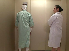 Japanese nurse Minako Komukai gets her pussy fucked by a patient