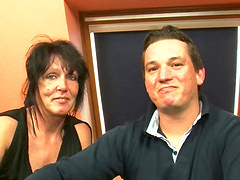 Amateur homemade group sex with a cock hungry German mature