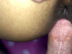 Gorgeous Latina Tess Morgan sucks and rides on a massive meat pole