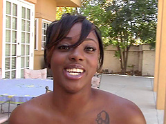 POV interracial pleasure with a curvy ass ebony girl