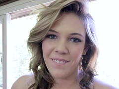 Hottie flips up her miniskirt for dick in her wet pussy