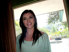 Skinny and super cute girl is into that good POV fucking