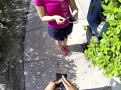 Paying a flirty teen and fucking her wet pussy in POV