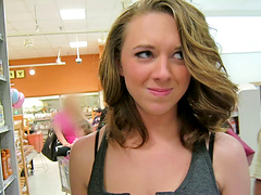 Hottie sucks whipped cream off his dick and gets laid