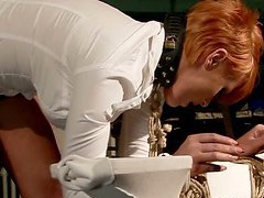 Ravishing redhead is ravaged by her controlling partner