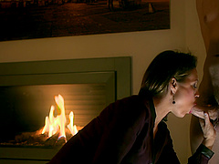 Silvia always moans when the guy is taking her in the missionary pose