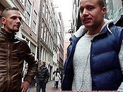 One guy fucks a hooker while the other guy films the action