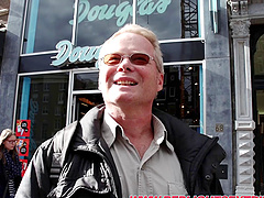 Old guy fucks a sexy black hooker in a great scene