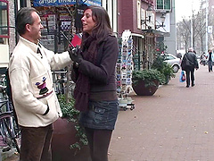 Curvy amateur hooker has sex with a guy in Amsterdam