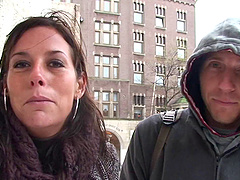 Babe watches a guy fuck a prostitute as she gets eaten out