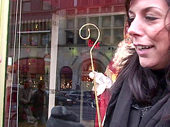 Babe joins her man in fucking a hooker in Amsterdam