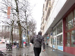 While its raining he stay indoors and fucks a hot hooker