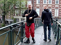 Lace lingerie on a real hooker fucking a random guy