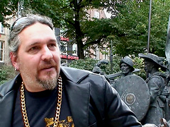 Sexy blonde hooker with a slim body fucks a new client