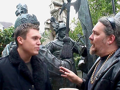 Sexy blonde hooker with a slim body fucks a new client