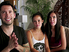 When the threesome is done they do an interview and talk about it