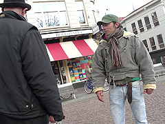 Skinny blonde prostitute takes every inch of his dick