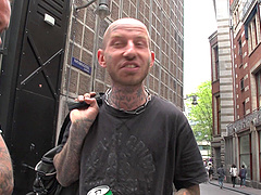 Amsterdam prostitute gets a face filled with cum after a fuck