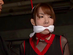 Japanese bomb Yui Hatano is treated brutally and fucked mercilessly