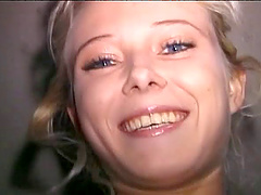 Blue-eyed amateur Sasha having a pleasurable bed sex