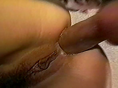 Radiant lass with a nice ass aroused as she gets a rim job before being humped