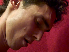 White guy sucks off a hard dick at the gloryhole