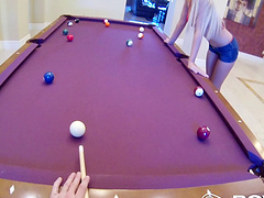 Sex on the pool table and in bed with your blonde GF