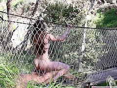 Backpacking babe meets a guy and gets fucked on the trail