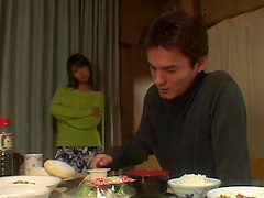 Amateur Asian wife undressed and fucked in the middle of the night