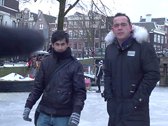 Skinny guy puts his dick in this curvy blonde prostitute