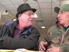 Fit and skinny hooker in black stockings rides a dick