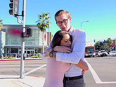 Pretty girl with a big booty and her man have anal sex