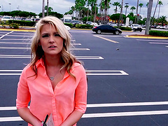 Sexy blonde girlfriend is a willing fuck slut for her man