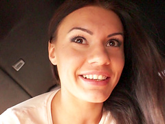 Anal cock riding in the car certainly ain't a problem for Kitana Lure