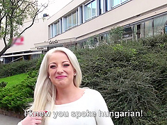 Hungarian blonde is quite skillful when it comes to pussy penetration!