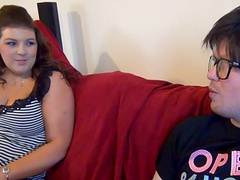 Dude films his girlfriend and her BFF during a double blowjob