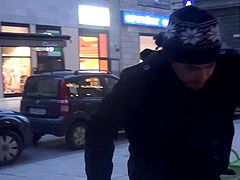 Girl caresses her boobs for more pleasure besides the hardcore bonking